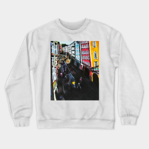 Linzergasse Crewneck Sweatshirt by lisaeldred